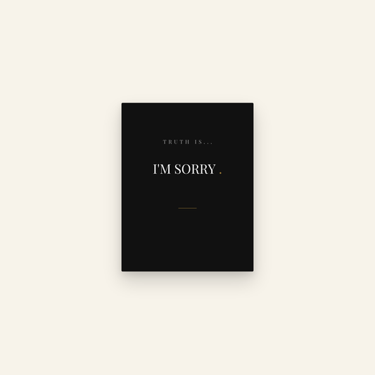 I'm Sorry. — Transparent Greetings card front