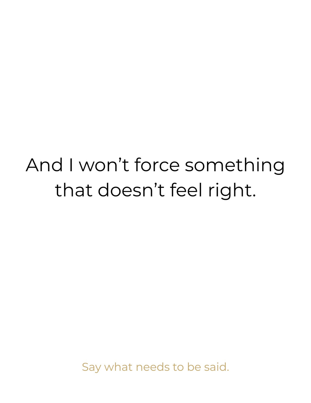 You're not my person.