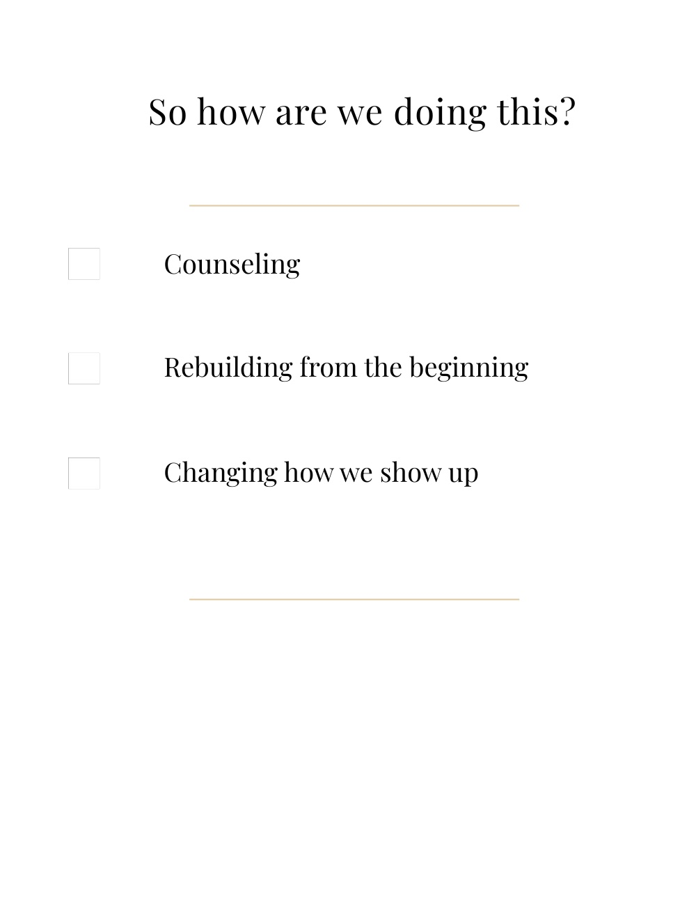 We're Not Giving Up.